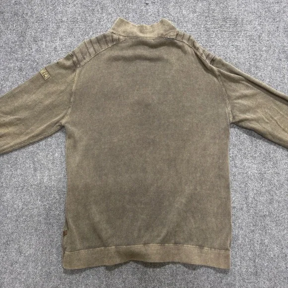 VTG Extreme Gear Military 1/4 Zip Men's XL Brown Surplus LTD - Picture 3 of 5